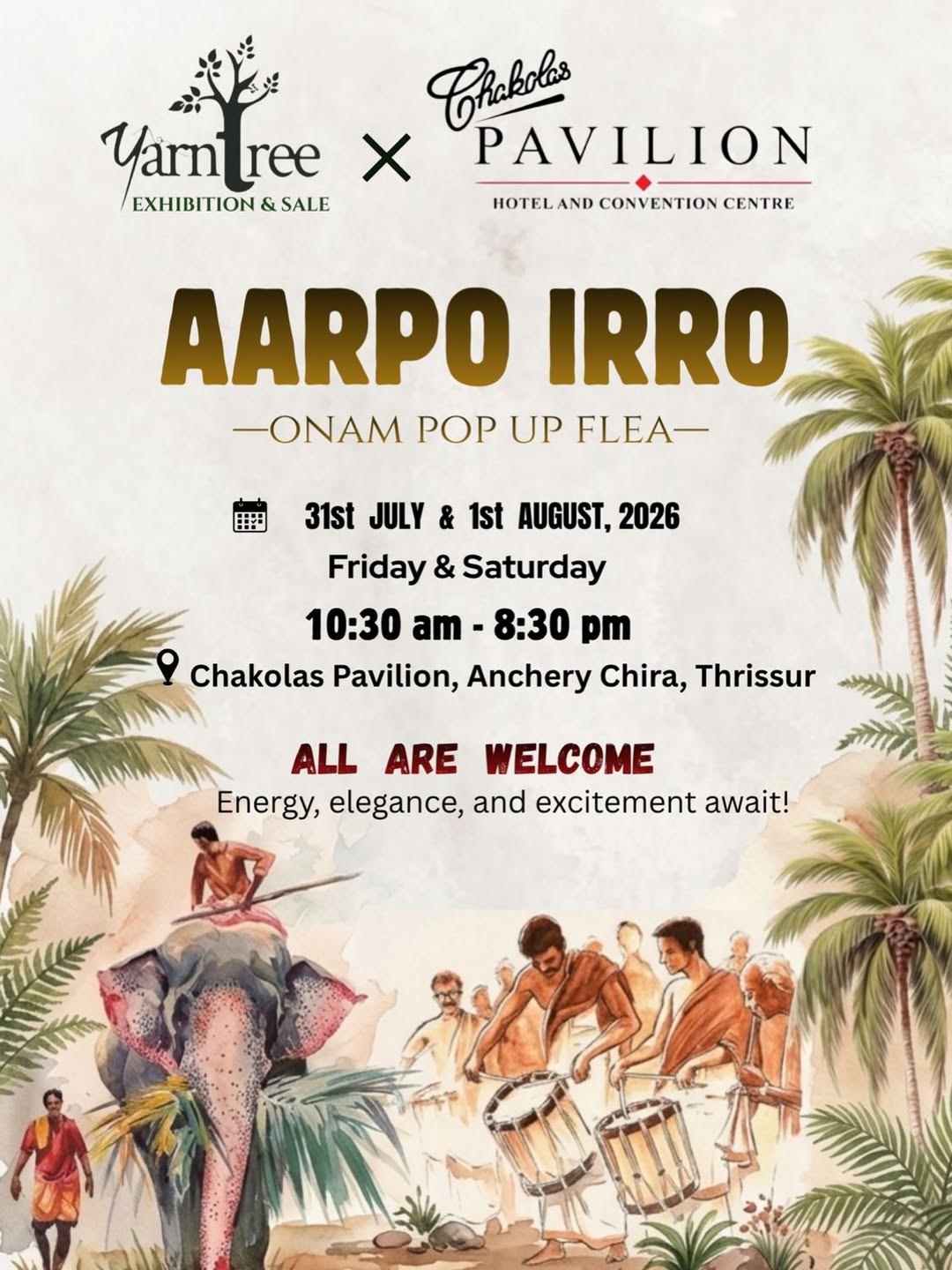 Aarpo Irro β Onam Pop-Up Flea 2026 | Thrissur