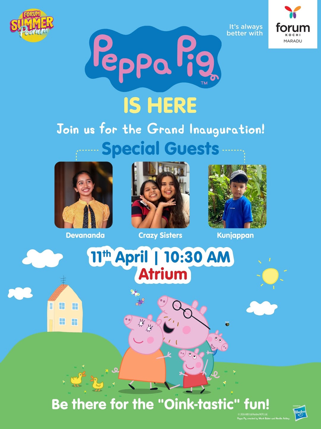 Peppa Pig Grand Inauguration | Forum Kochi