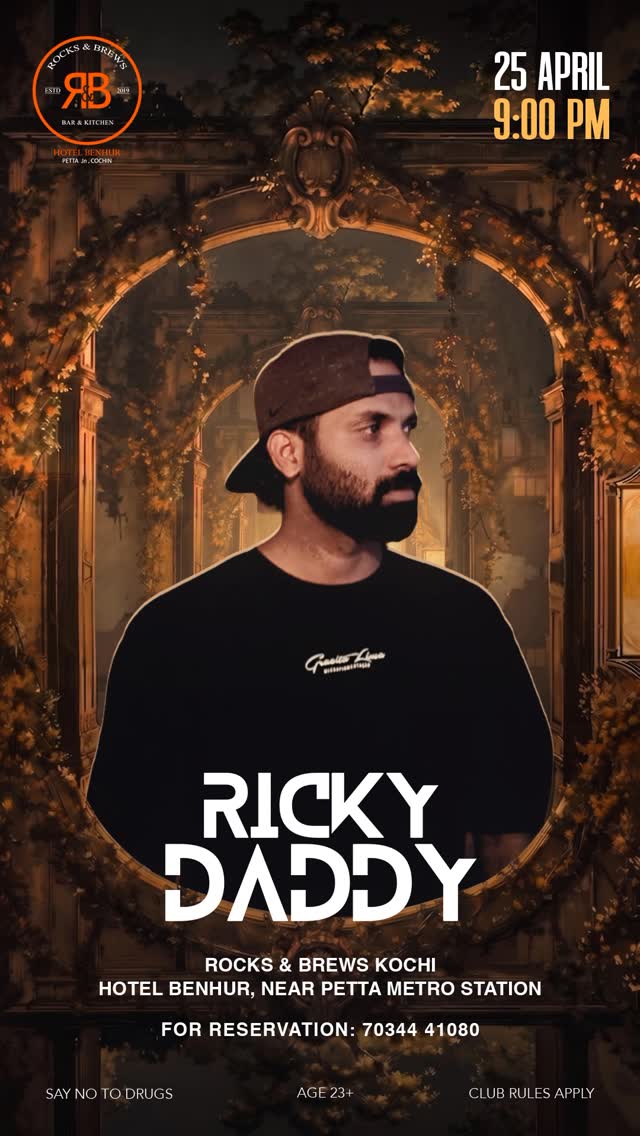 DJ Ricky Daddy Live – DJ Night | Rocks & Brews, Kochi