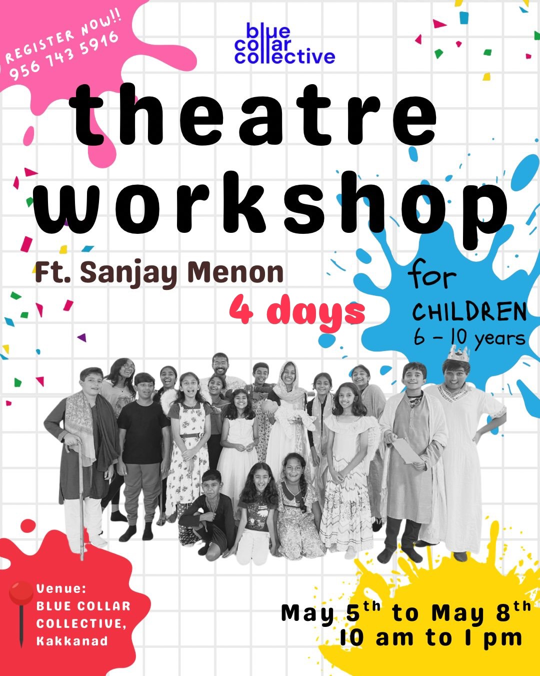 Theatre Workshop for Kids Ft. Sanjay Menon | The Blue Collar Collective, Kakkanad, Kochi