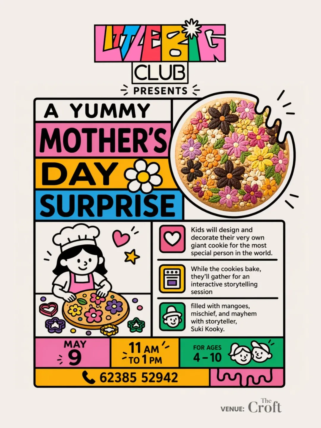 A Yummy Motherβs Day Surprise β Kids Workshop by Little Big Club Kochi | The Croft, Kochi