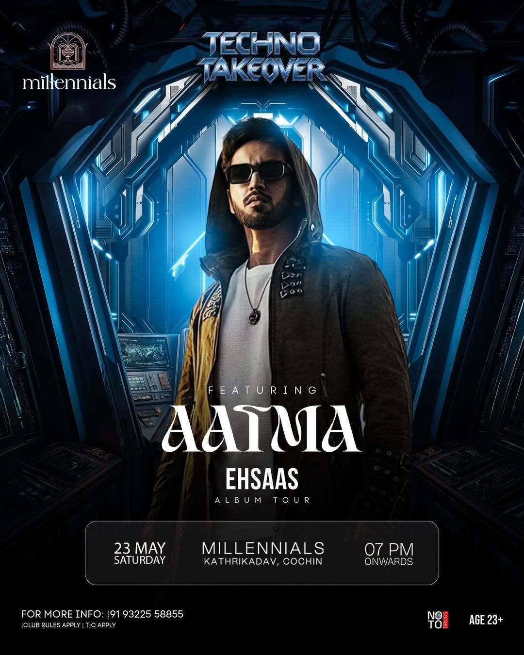 TECHNO TAKEOVER Ft. AATMA brings the Ehsaas Album Tour | illennials Restobar, Kathrikadavu, Kochi