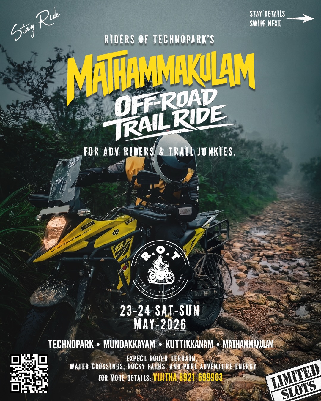 Mathammakulam Off-Road Trail Ride 2026 | Riders of Technopark