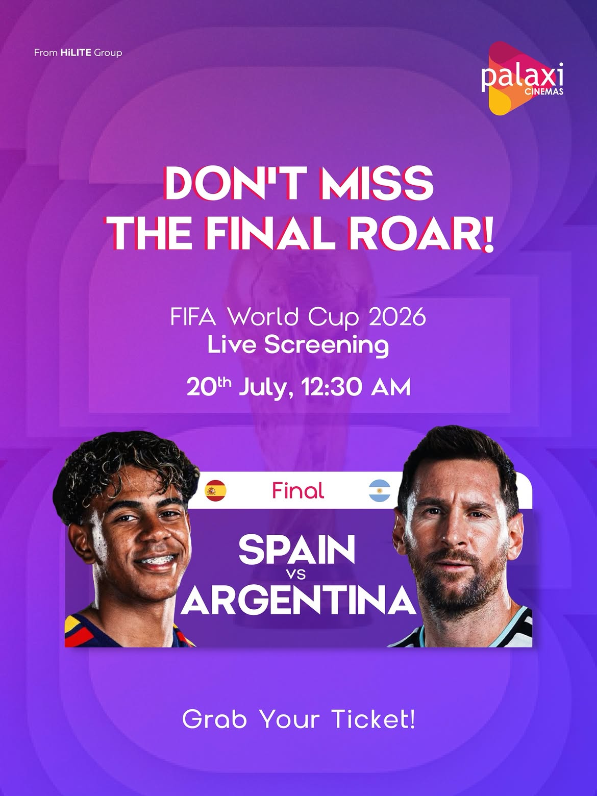 FIFA World Cup 2026 Live Screening | Palaxi Cinemas, HiLITE Mall, Kozhikode