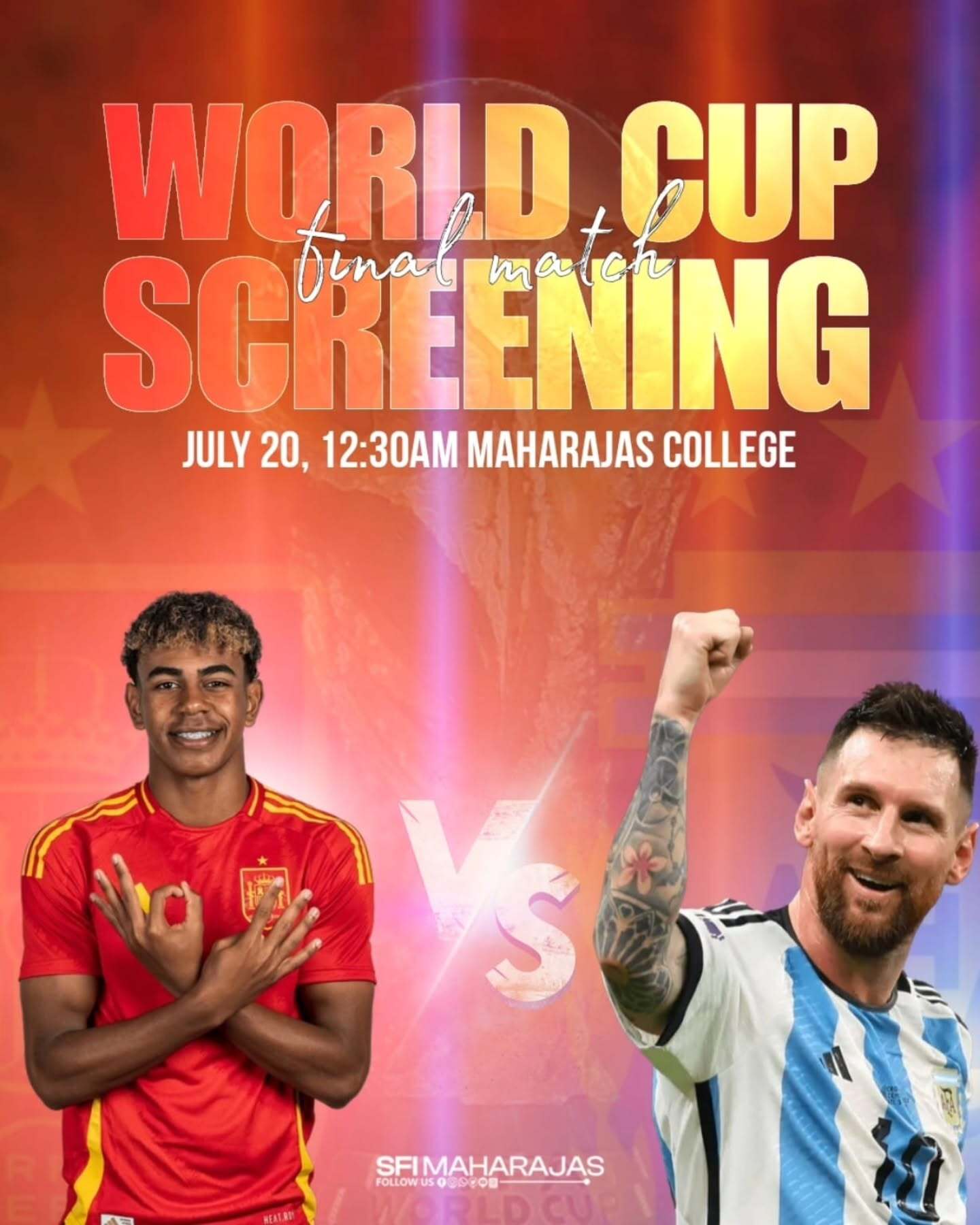 FIFA World Cup Final Match Screening | Maharajas College