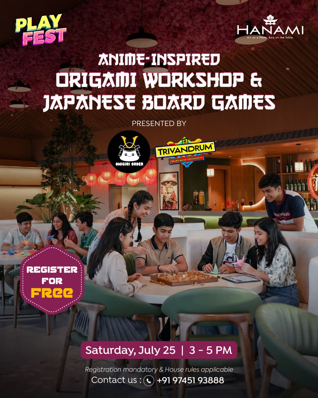 Anime-Inspired Origami Workshop & Japanese Board Games | Hanami, Trivandrum