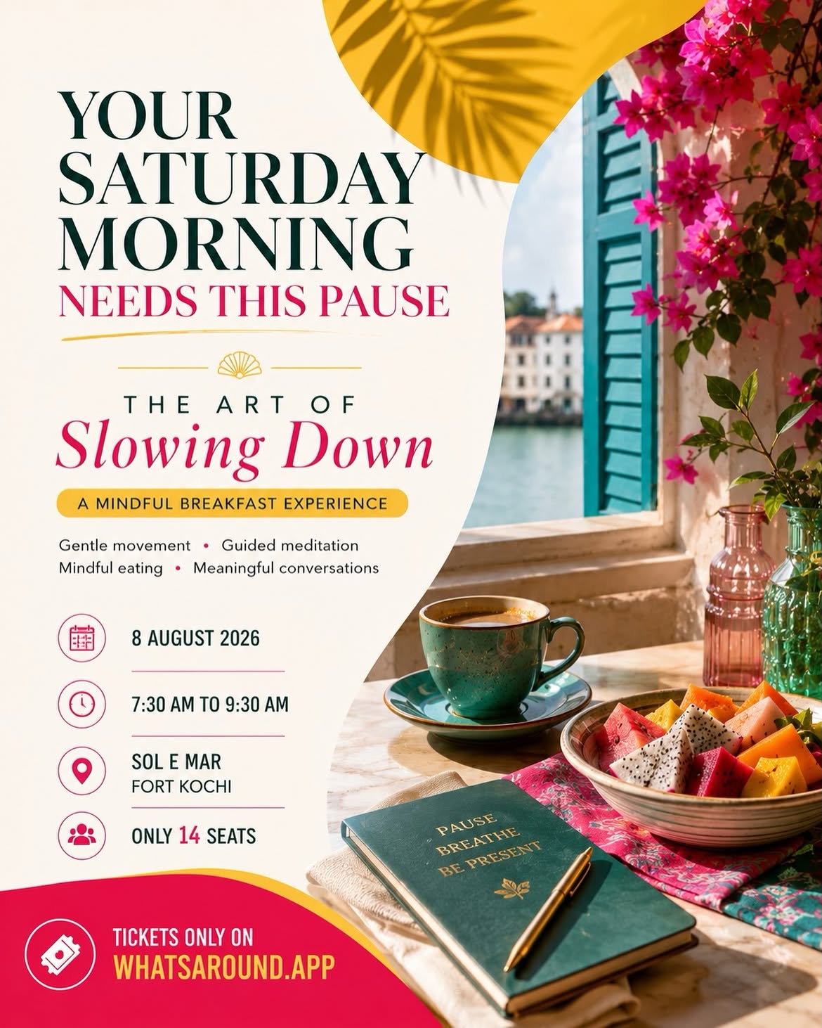 The Art of Slowing Down | Cafe Sol e Mar, Fort Kochi