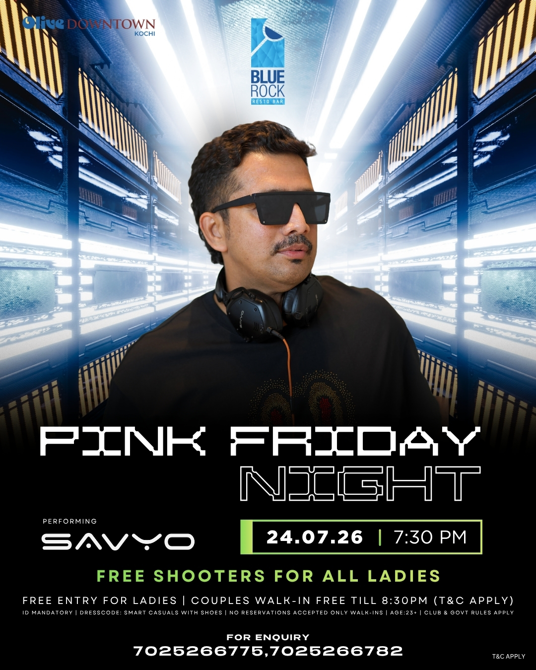 Pink Friday Night by DJ SAVYO | Blue Rock Resto Bar, Olive Downtown, Kochi