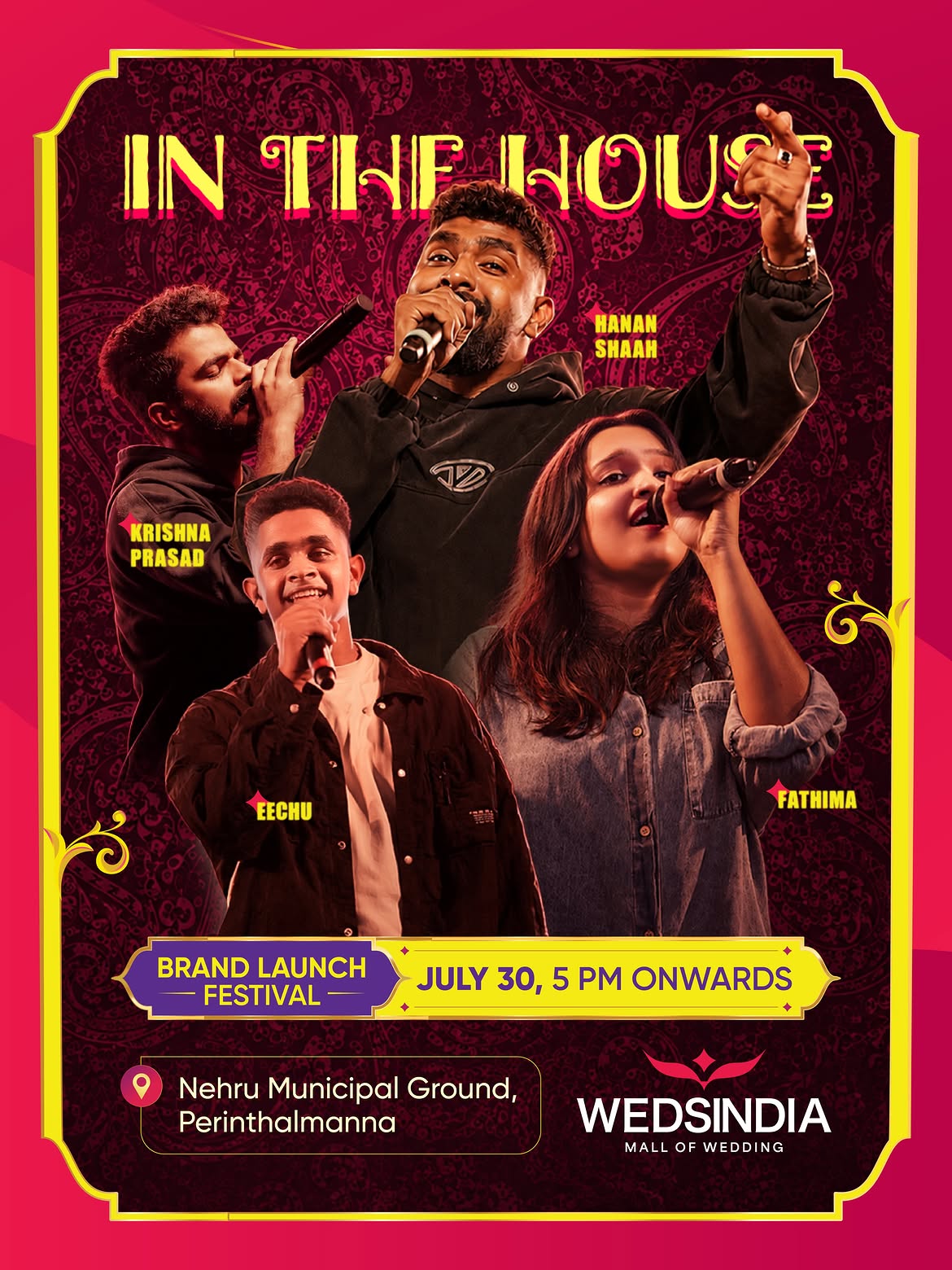 WEDSINDIA Mall of Wedding Brand Launch Festival | Live Music Ft. Hanan Shaah, Krishna Prasad, Fathima & EECHU | Perinthalmanna