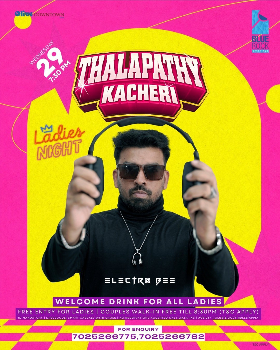 Thalapathy Kacheri by DJ Electro Bee | Blue Rock Resto Bar, Olive Downtown, Kochi
