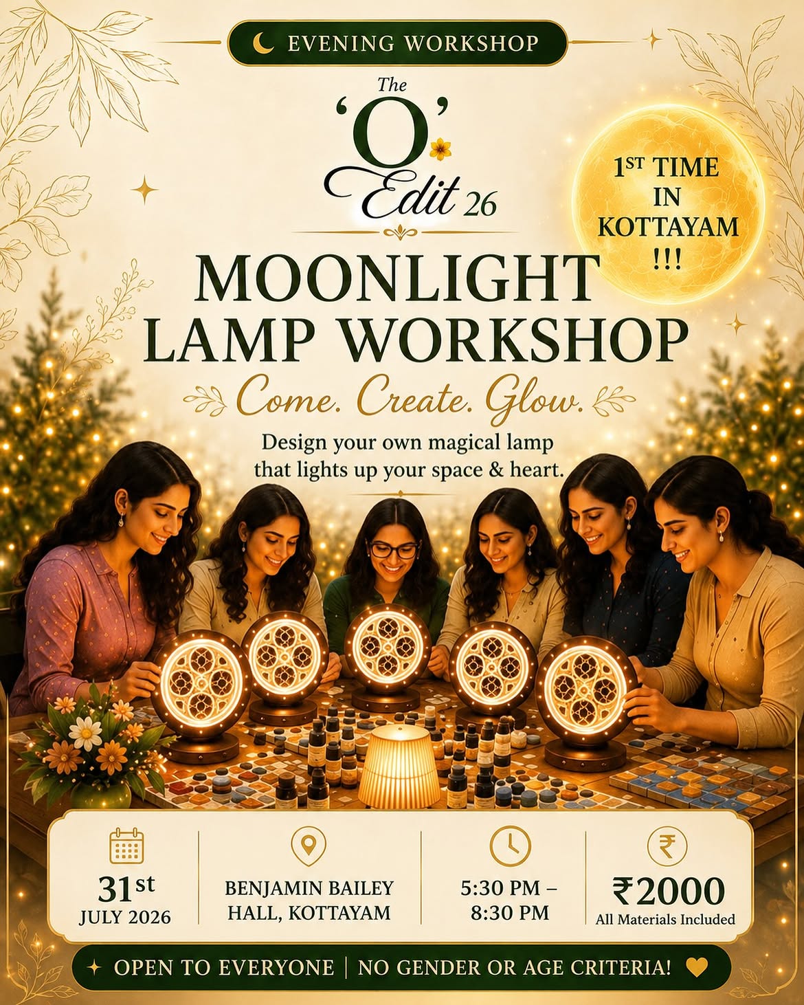 Moonlight Lamp Workshop | The O Edit β26 | Benjamin Bailey Hall, Kottayam
