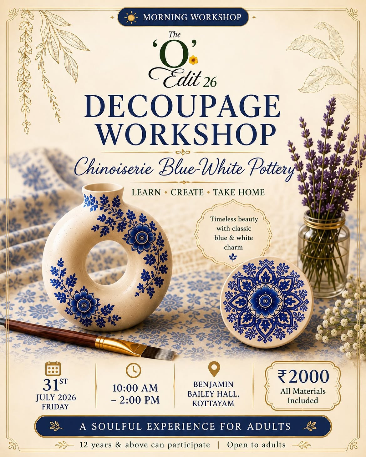 # Decoupage Workshop | The O Edit β26 | Benjamin Bailey Hall, Kottayam