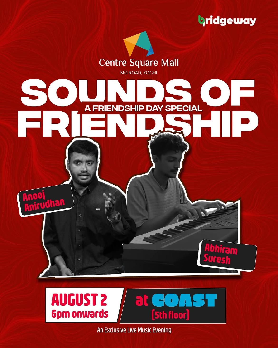 Sounds of Friendship by Anooj Anirudhan & Abhiram Suresh | COAST, Centre Square Mall, MG Road, Kochi