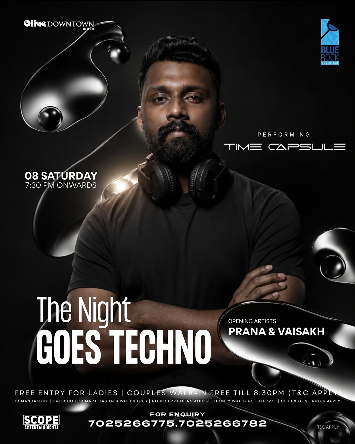 DJ TIME CAPSULE | Blue Rock Resto Bar, Olive Downtown, Kadavanthra, Kochi