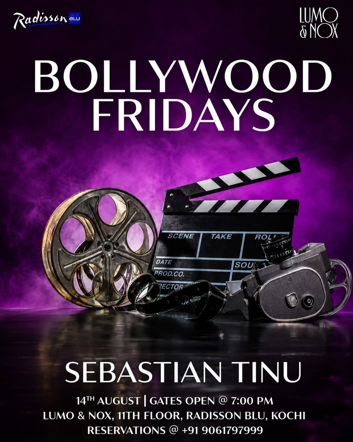 Bollywood Fridays by Sebastian Tinu | LUMO & NOX, Radisson Blu, Kochi