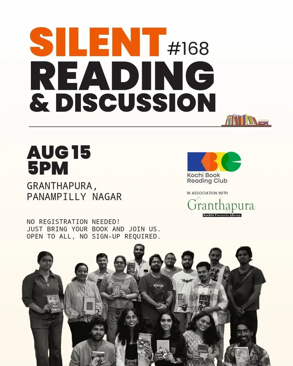 SILENT Reading & Discussion | Granthapura Library, Panampilly Nagar, Kochi