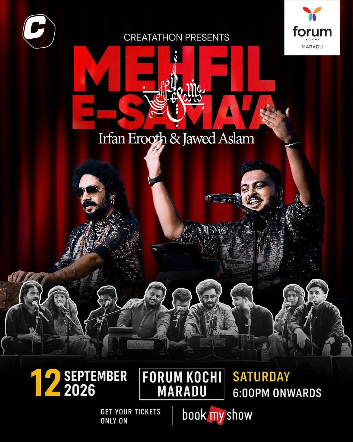 MEHFIL-E-SAMA'A - Live Sufi Concert Experience by Irfan Erooth & Jawed Aslam | Forum Kochi, Kochi