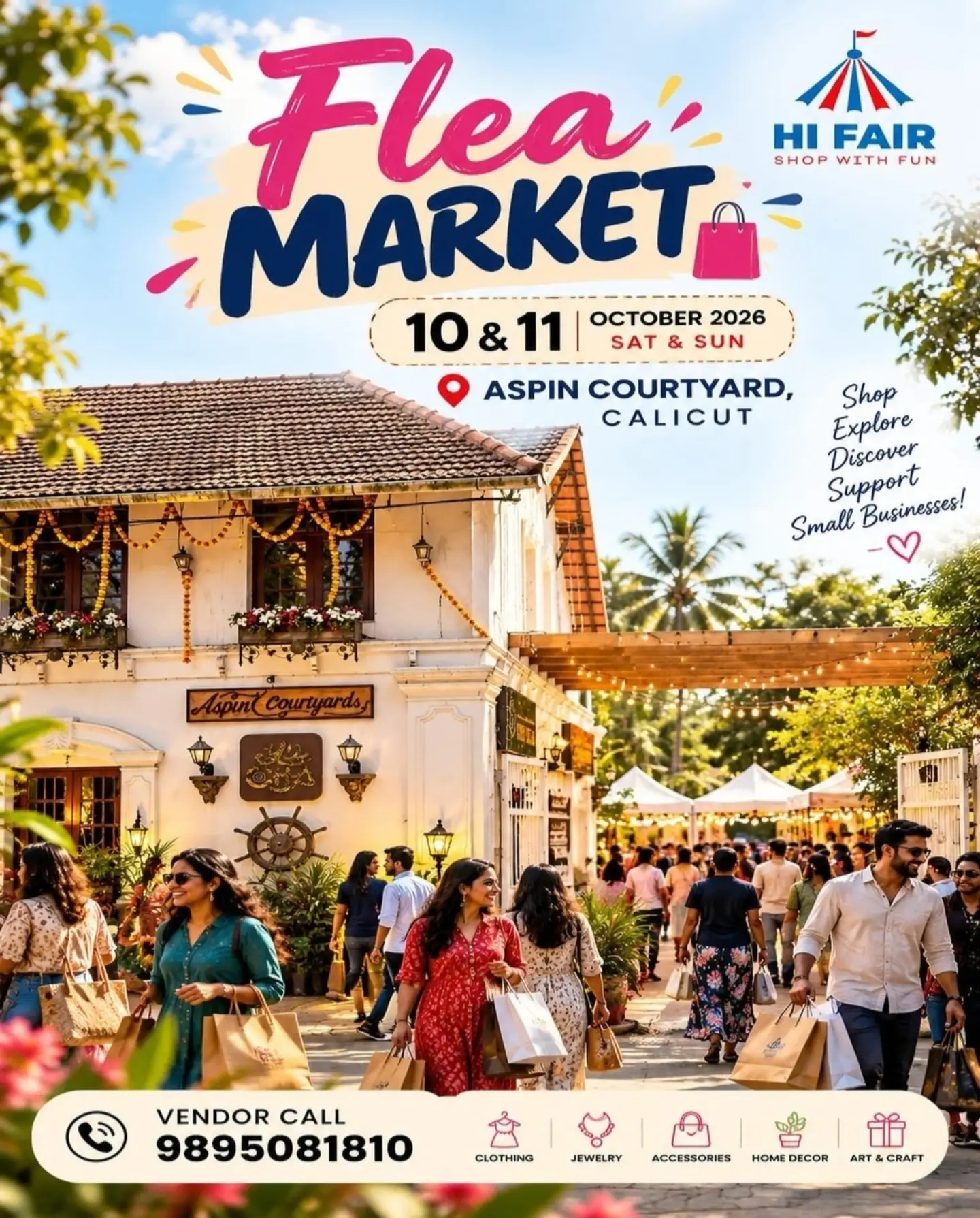 Hi Fair Flea Market β Calicut | Aspin Courtyard, Calicut