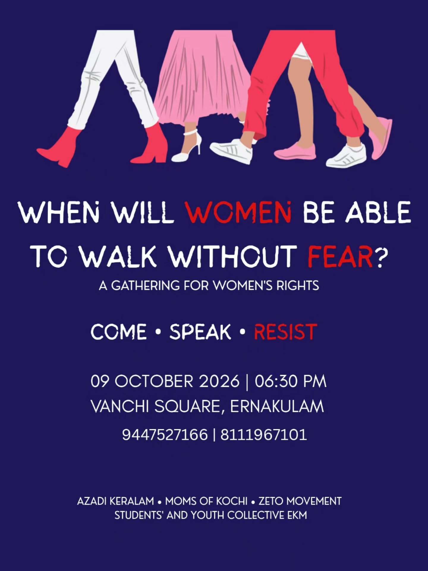 When Will Women Be Able to Walk Without Fear? | Vanchi Square, Ernakulam