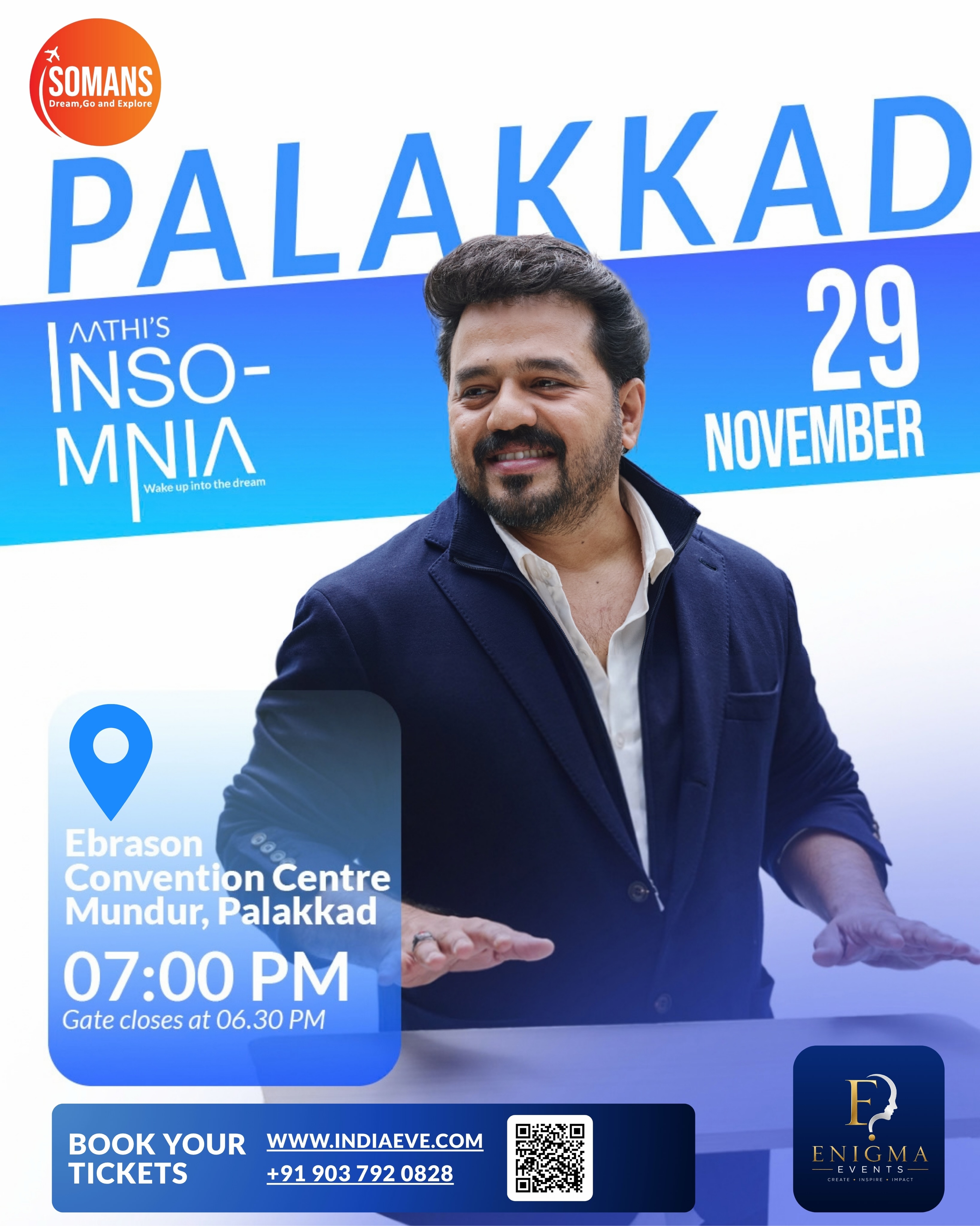 Mentalist Aathi's Insomnia - Palakkad | Ebrason Convention Centre, Mundur, Palakkad
