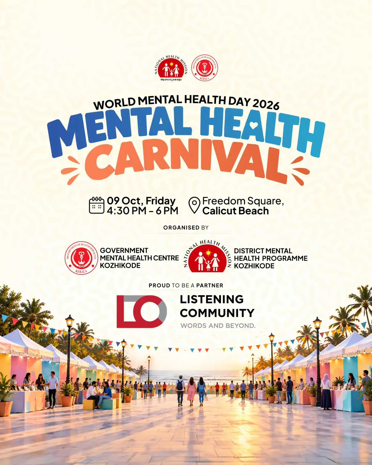 Mental Health Carnival 2026 | Freedom Square, Calicut Beach