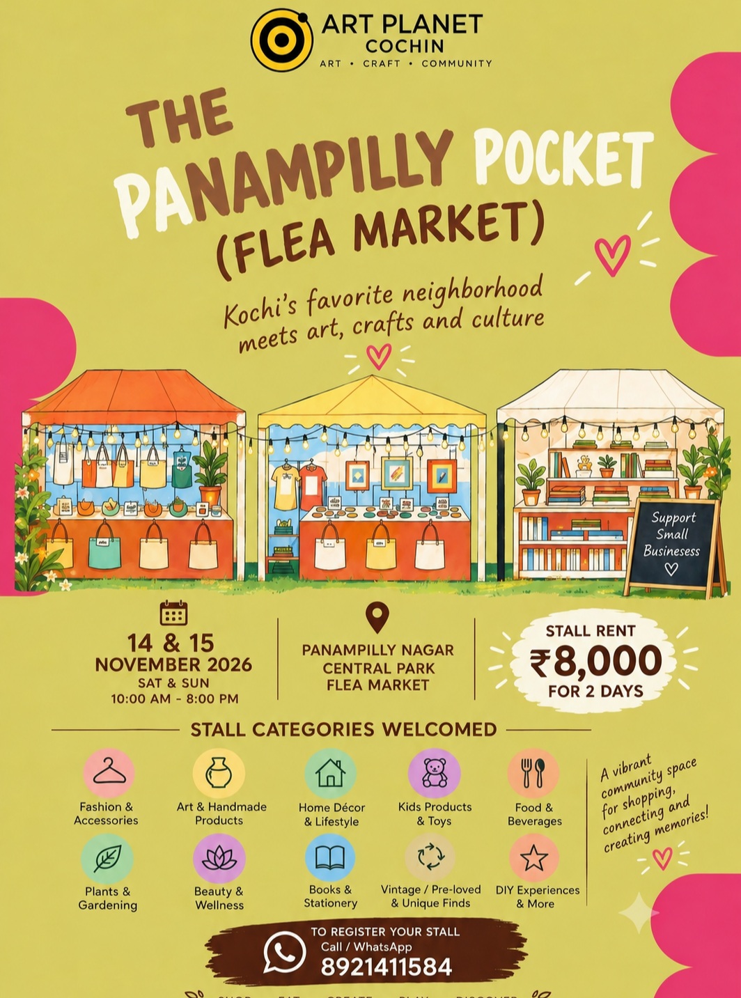 The Panampilly Pocket (Flea Market) | Panampilly Nagar Central Park, Kochi