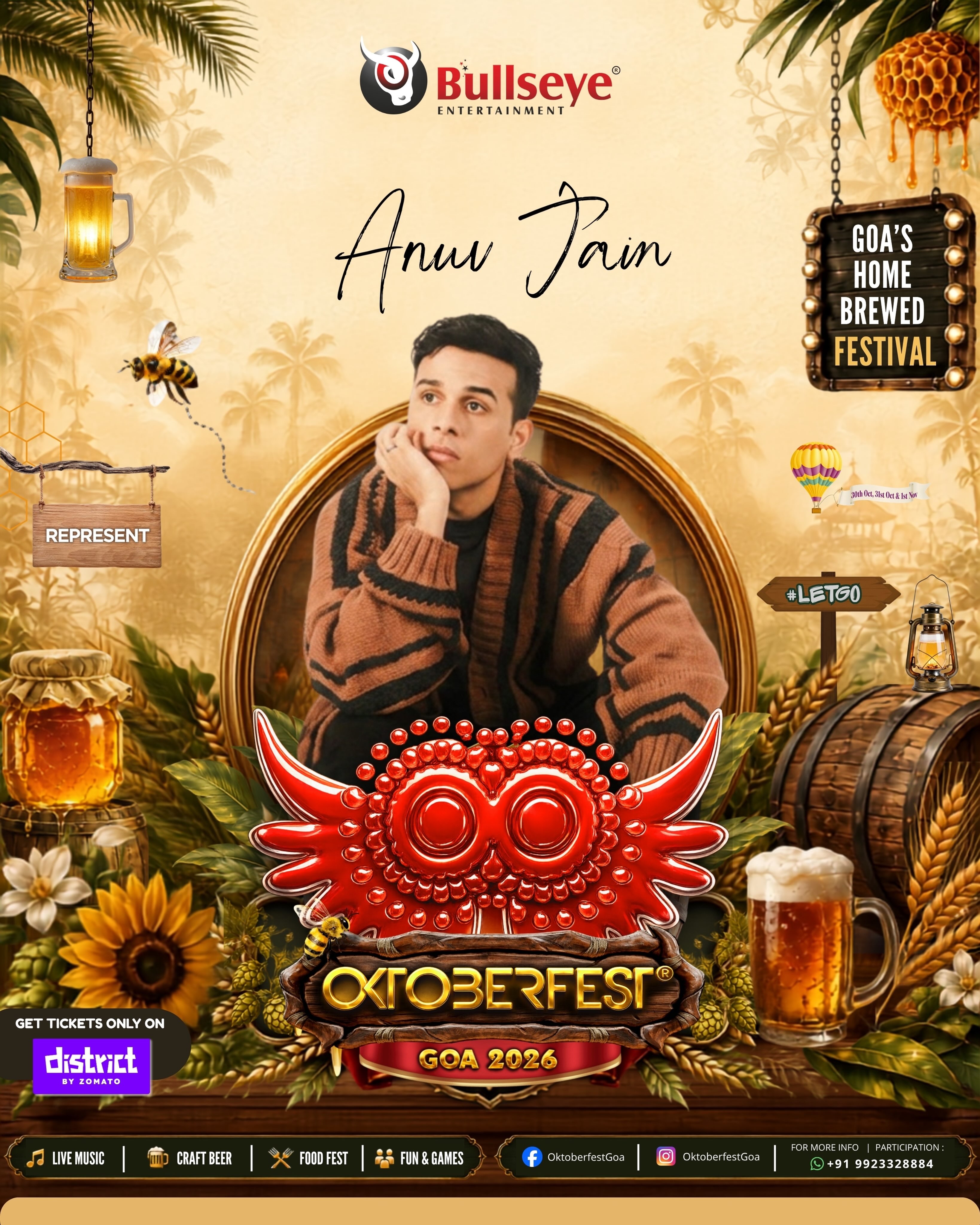Anuv Jain Live at Oktoberfest Goa 2026 | Bhausaheb Dayanand Bandodkar Ground, Panaji, Goa