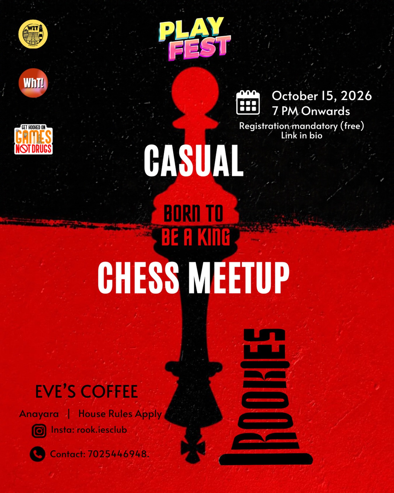 Casual Chess Meetup | Eve’s Coffee, Anayara, Thiruvananthapuram