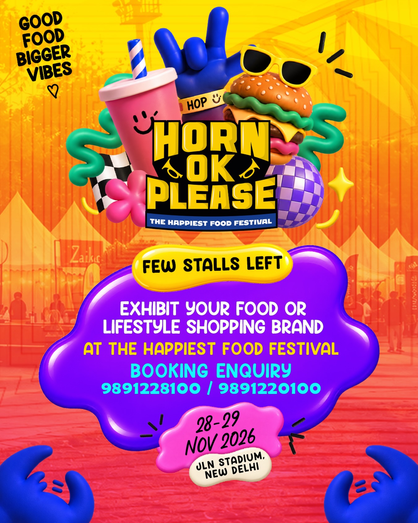 Horn OK Please 17.0 β The Happiest Food Festival | JLN Stadium, New Delhi