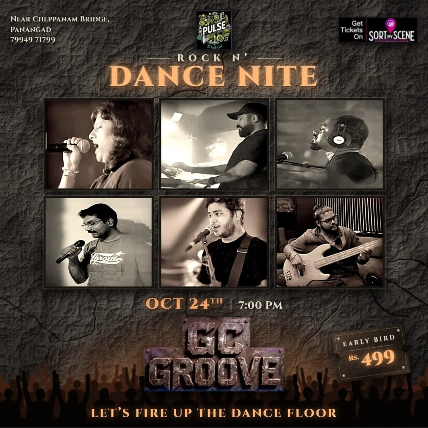GC Groove – Rock N Dance Nite | Pulse, Near Cheppanam Bridge, Panangad, Kochi