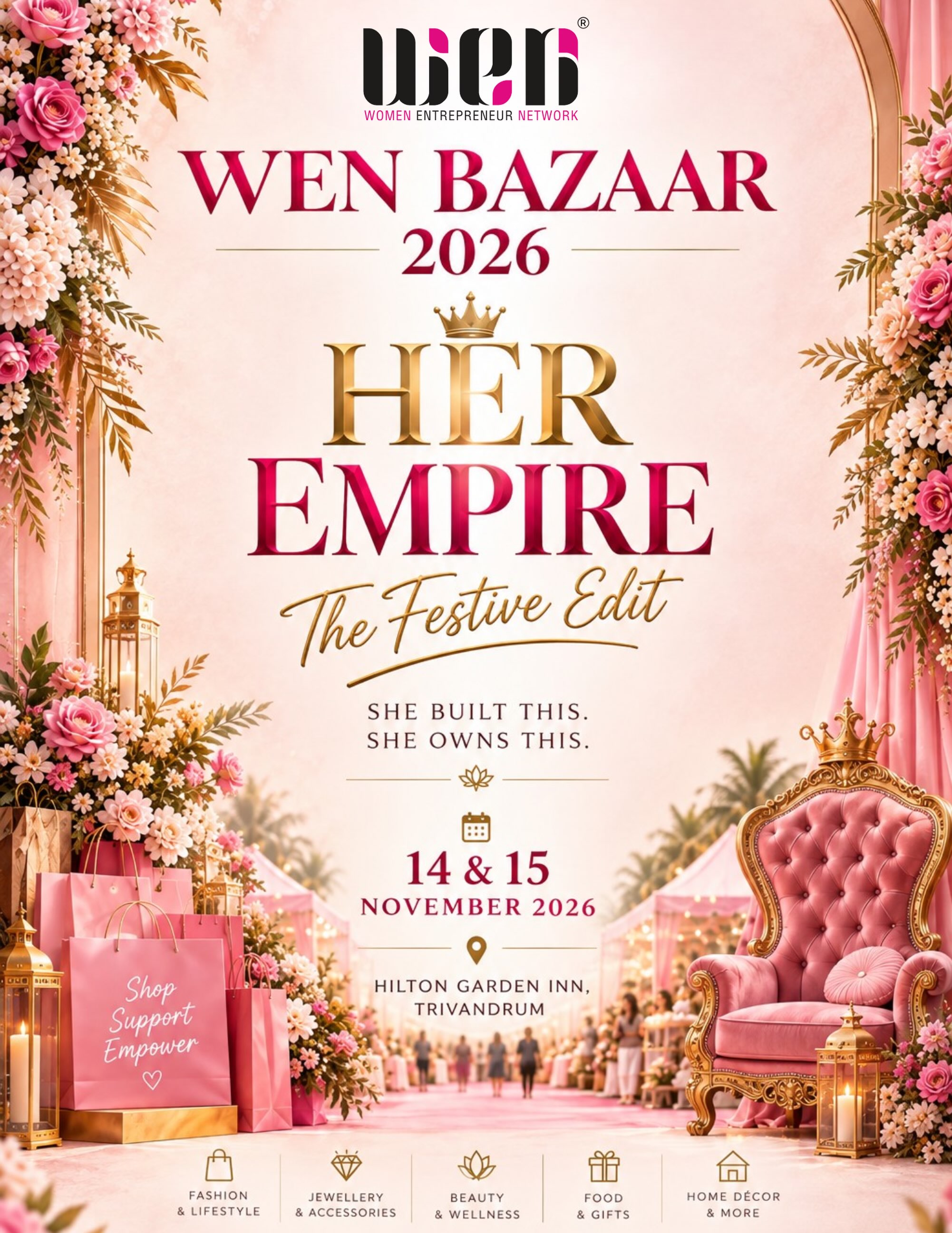 WEN Bazaar 2026 – HER EMPIRE: The Festive Edit | Hilton Garden Inn, Trivandrum