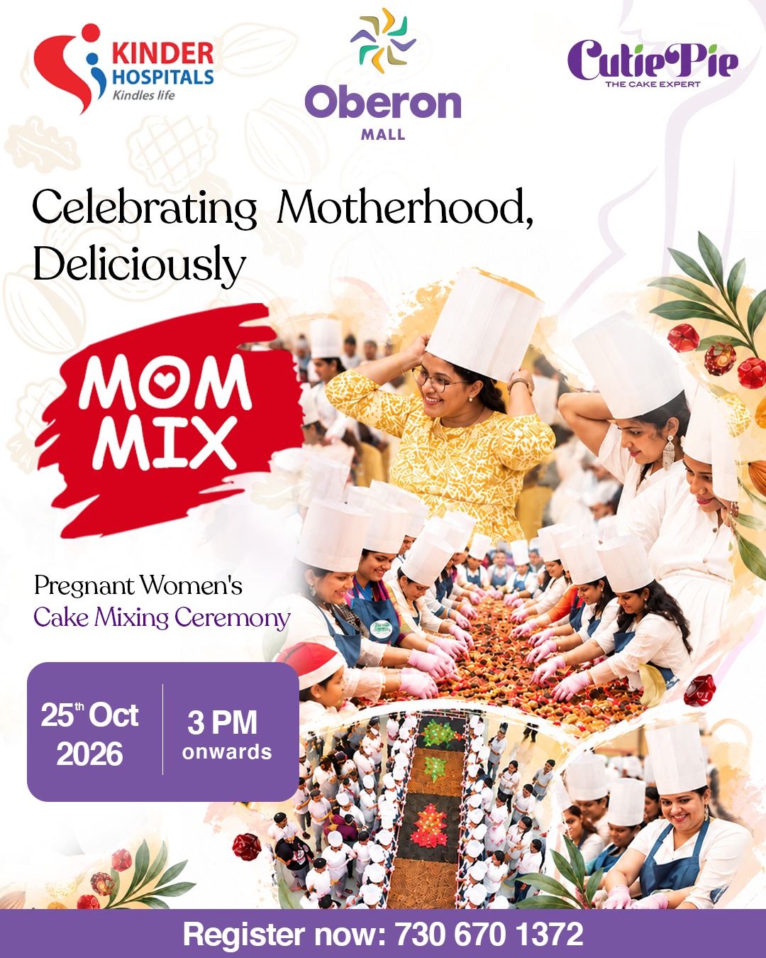 Mom Mix β Pregnant Women's Cake Mixing Ceremony | Oberon Mall