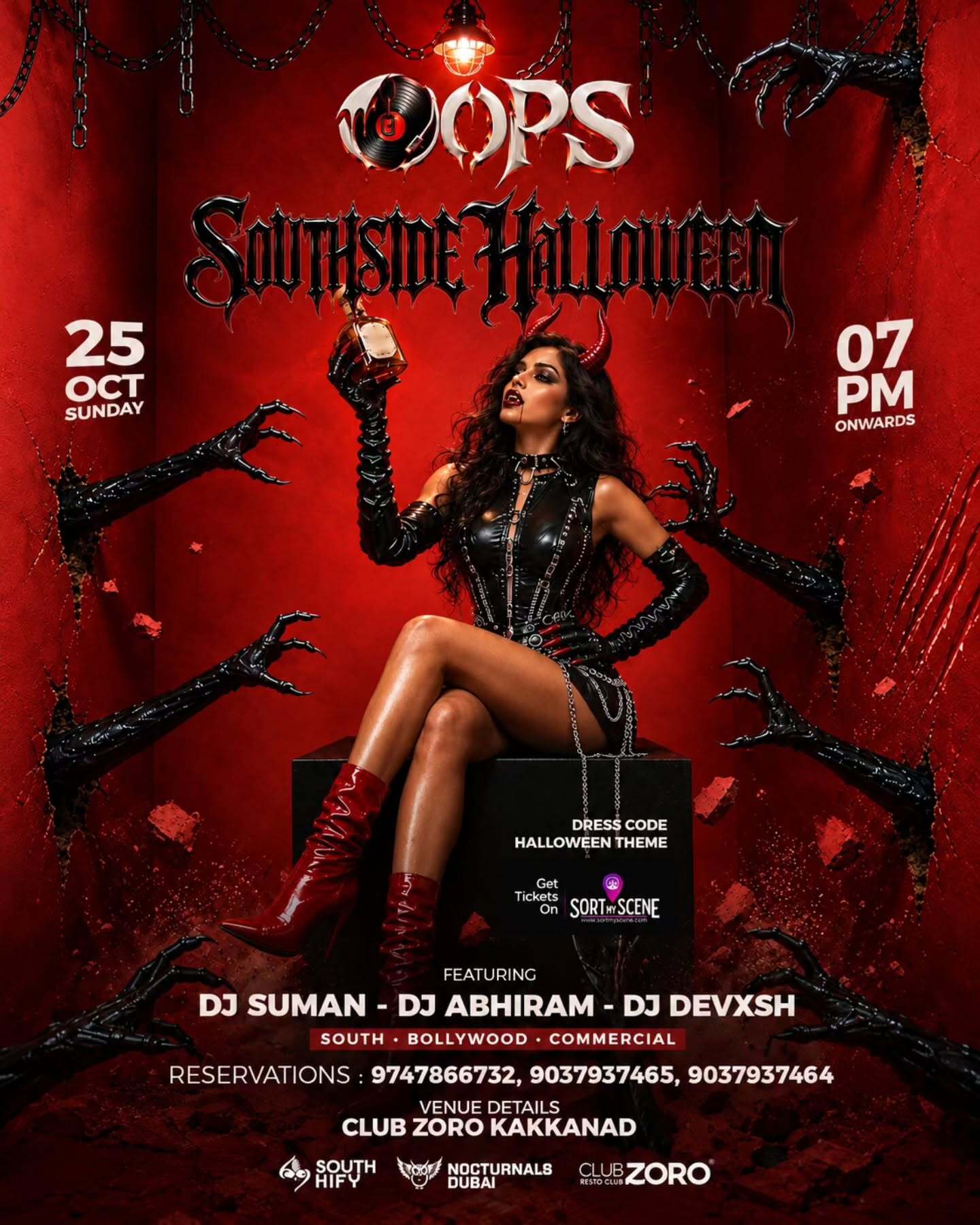 OOPS! SOUTH SIDE HALLOWEEN | Club Zoro, Kakkanad, Kochi