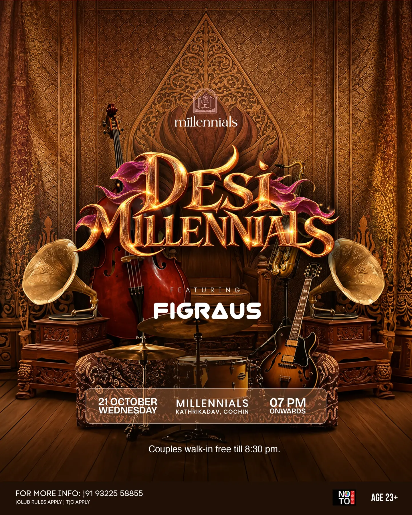 Desi Millennials featuring FIGRAUS | Millennials Restobar, Kathrikadavu, Cochin