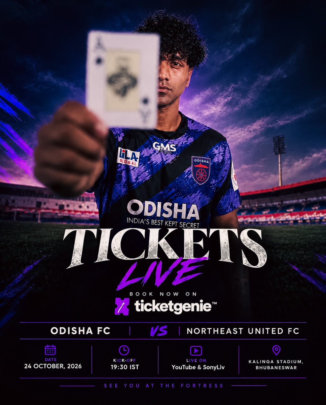 ISL - Odisha FC vs Northeast United FC | Kalinga Stadium, Bhubaneswar, Odisha
