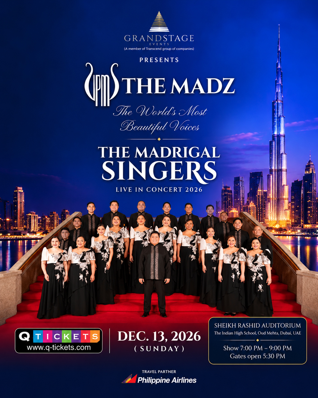 The World's Most Beautiful Voices – The Madrigal Singers Live in Concert 2026 | Sheikh Rashid Auditorium, Oud Metha, Dubai
