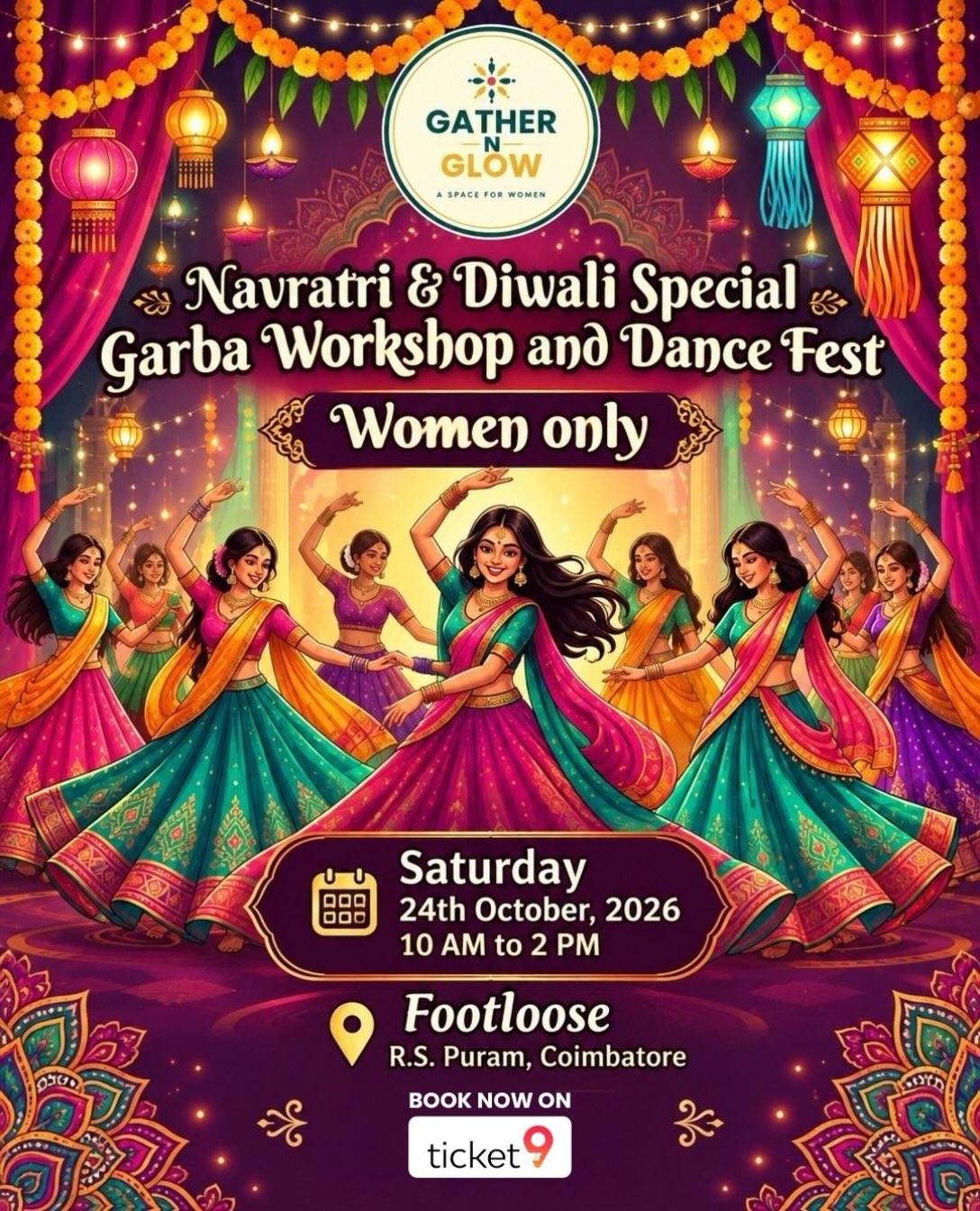 Navratri & Diwali Special: Garba Workshop and Dance Fest | Footloose, Coimbatore