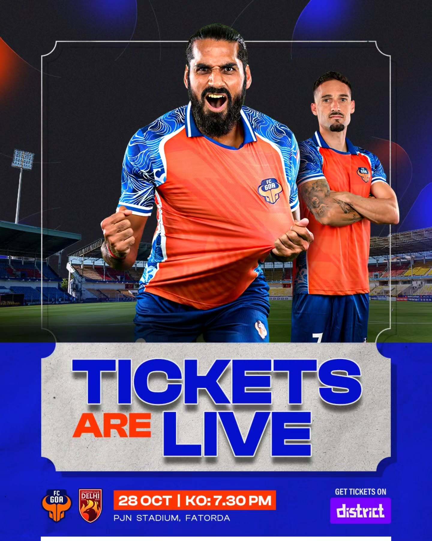 FC Goa vs Sporting Club Delhi | ISL 2026-27 | PJN Stadium, Fatorda, Goa