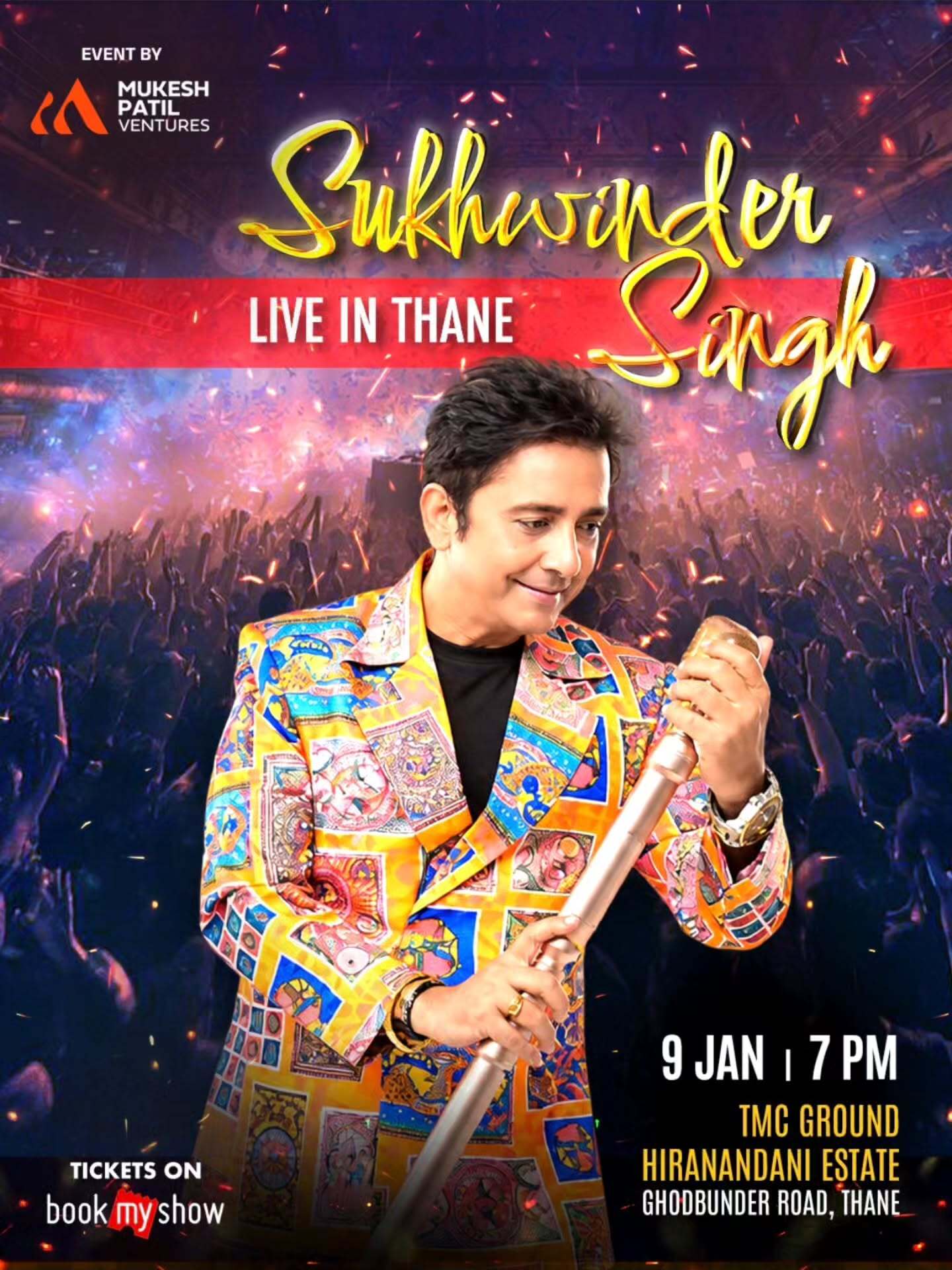 Sukhwinder Singh Live in Thane | TMC Ground, Hiranandani Estate
