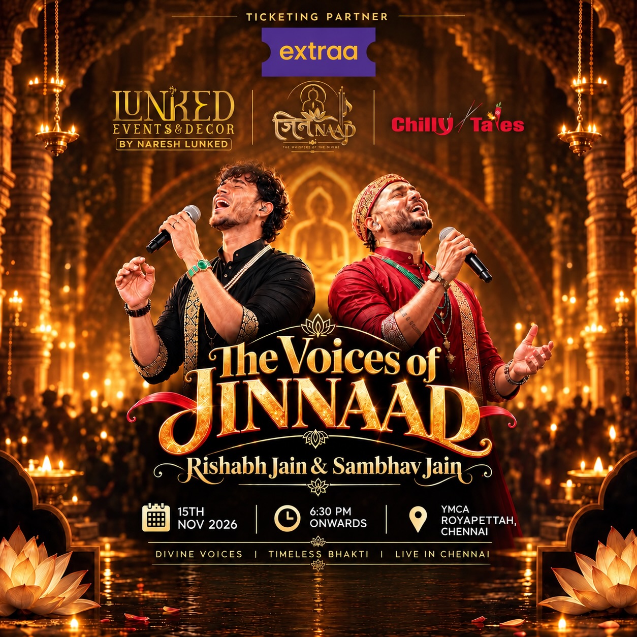 The Voices of JINNAAD by Rishabh Jain & Sambhav Jain | YMCA Royapettah, Chennai