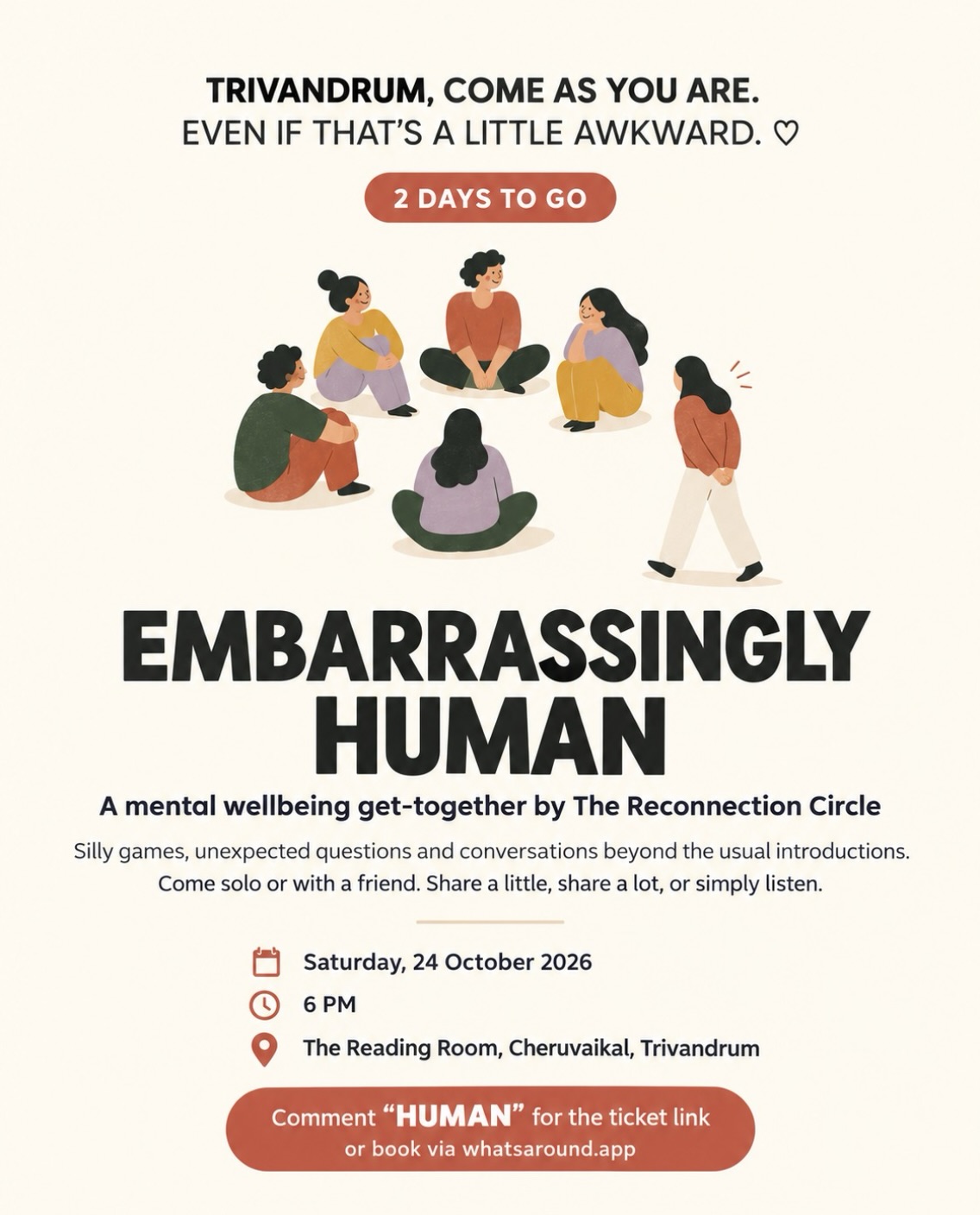 Embarrassingly Human | The Reading Room, Trivandrum