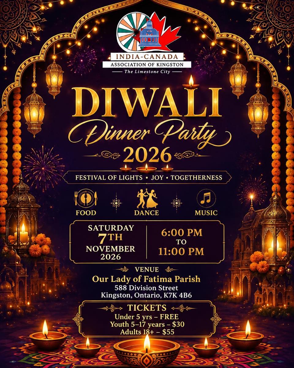 Diwali Dinner Party 2026 | Our Lady of Fatima Parish, Kingston, Ontario