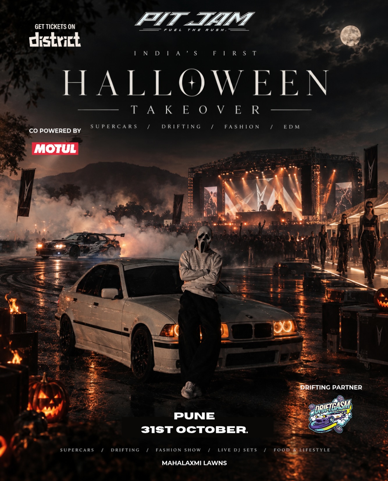 Pit Jam Halloween x Supercars | Mahalaxmi Lawns, Pune, Maharashtra