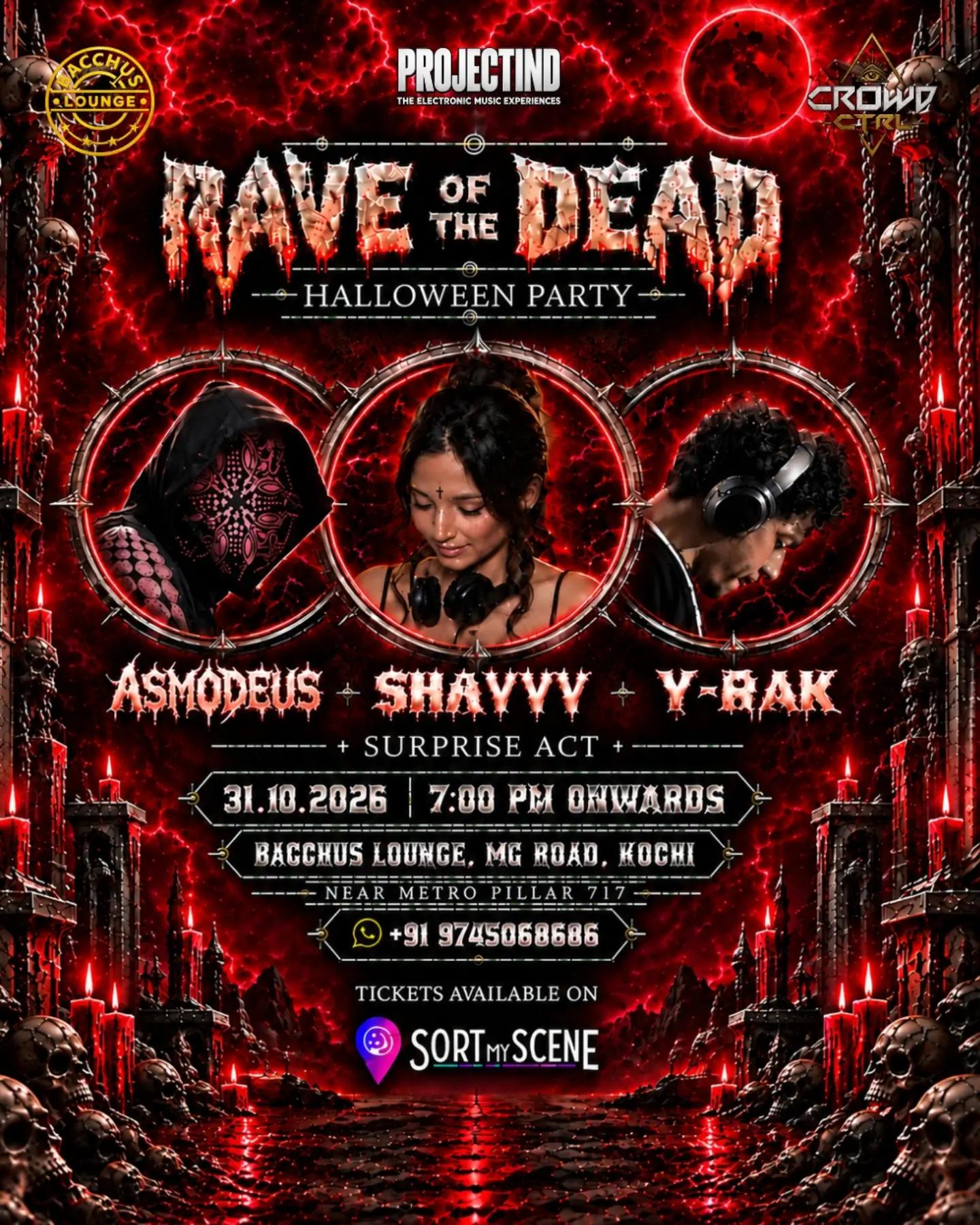 RAVE OF THE DEAD – HALLOWEEN PARTY | Bacchus Lounge, Kochi