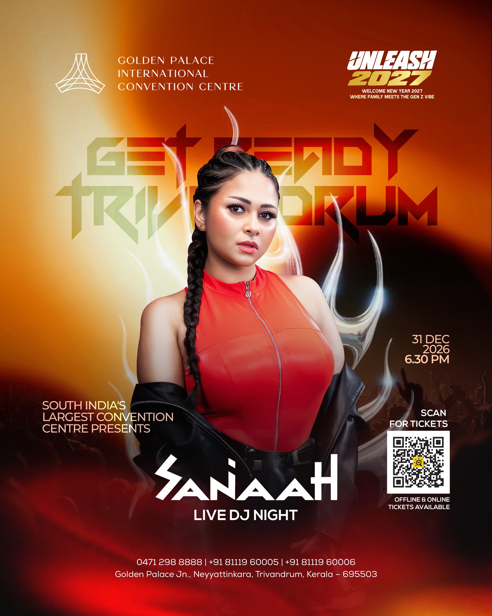 DJ SanaaH Live at UNLEASH 2027 | Golden Palace International Convention Centre, Trivandrum