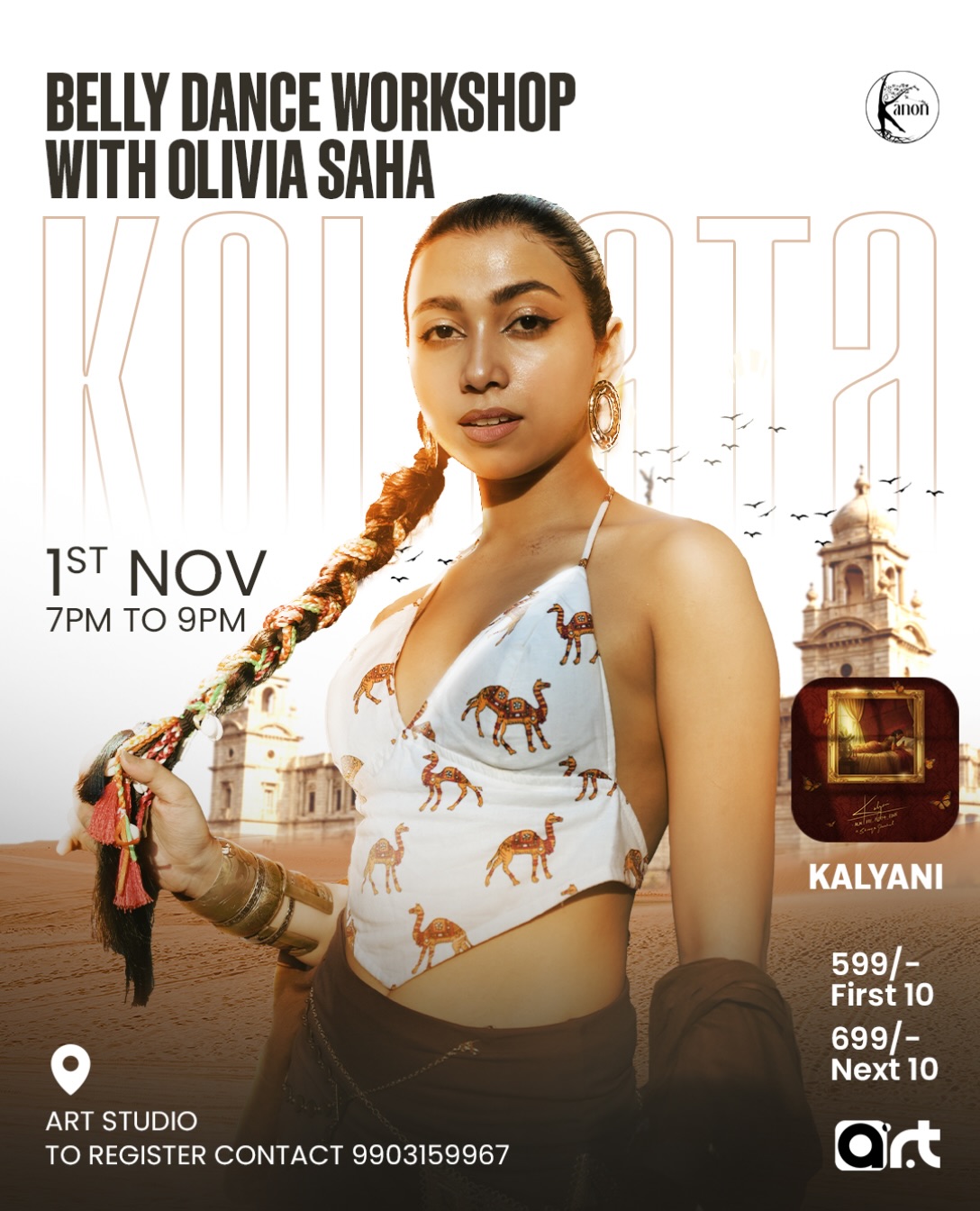 Belly Dance Workshop with Olivia Saha | A.R.T Dance & Fitness Studio, Kolkata