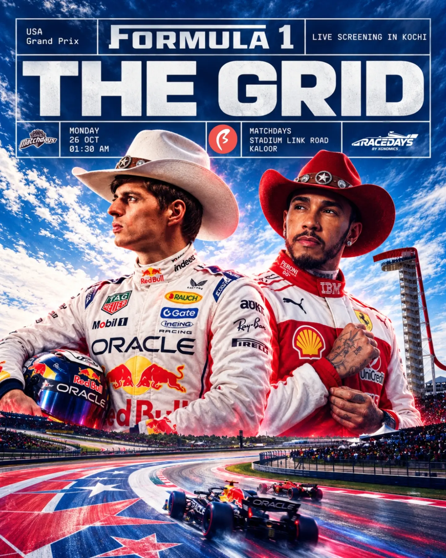Formula 1: The Grid β USA Grand Prix Live Screening | Matchdays, Kaloor, Kochi