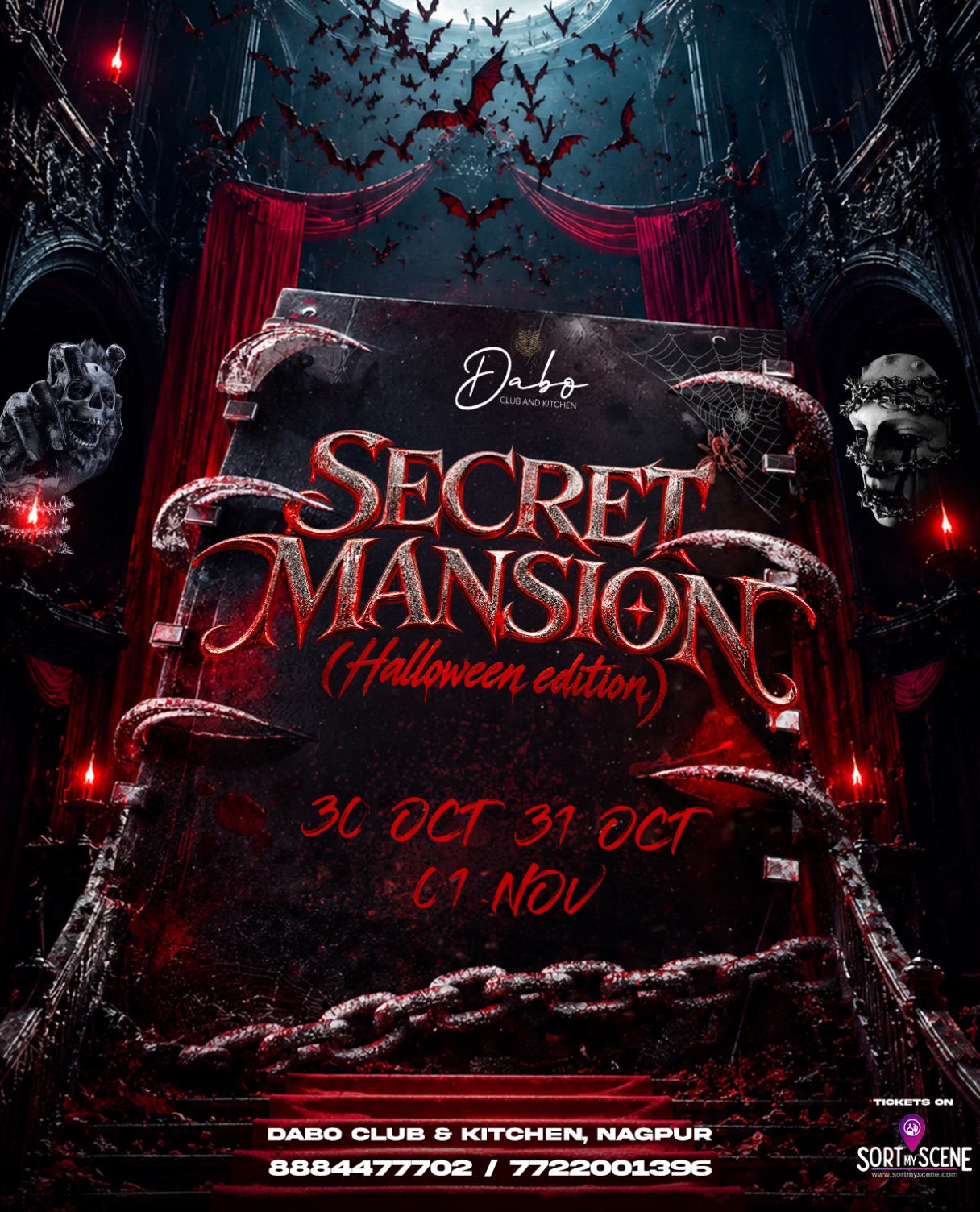 Secret Mansion (Halloween Edition) | DABO Club and Kitchen, Nagpur