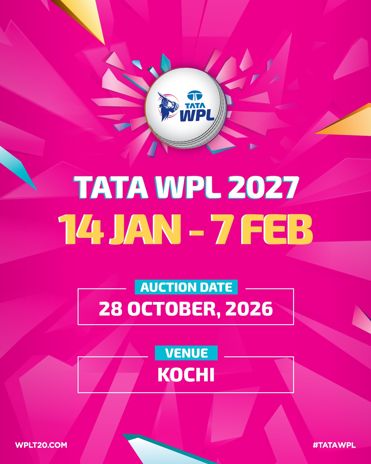 TATA WPL 2027 Player Auction | Grand Hyatt Kochi, Kerala
