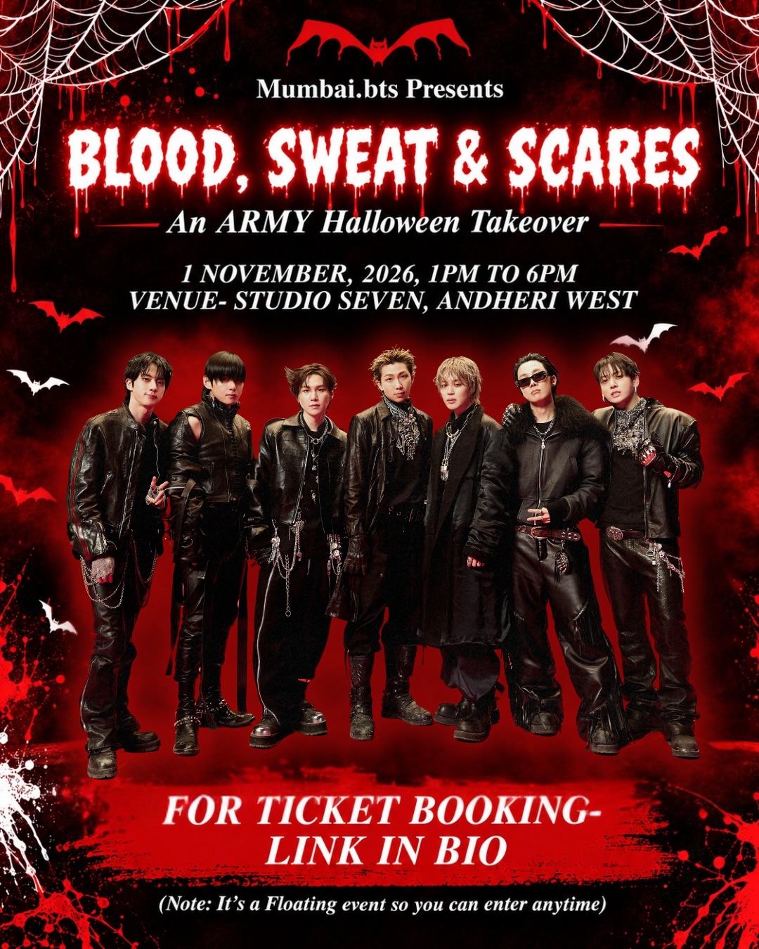 Blood, Sweat & Scares – BTS ARMY Halloween Takeover | Studio Seven, Andheri West, Mumbai